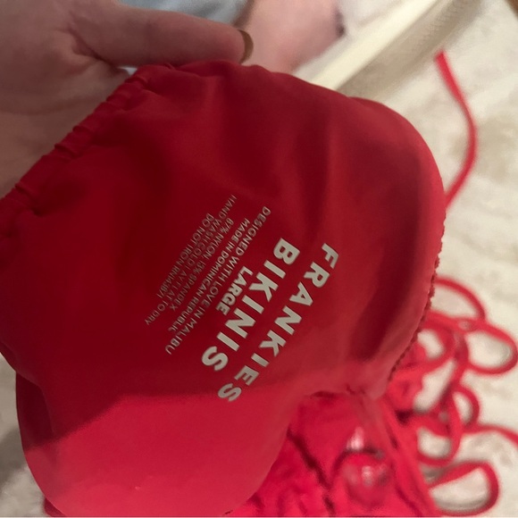 Frankie’s bikinis red bikini thong - Picture 2 of 4
